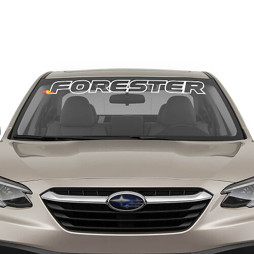 Adhesivo vinilo banner para parabrisas Forester Outline para Subaru Forester