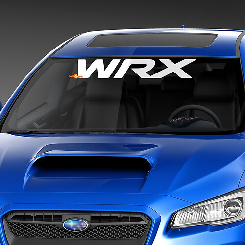 Calcomanía del parabrisas Rally JDM Turbo Subieflow Fit Suba WRX
