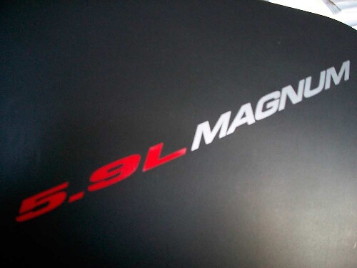 Juego de vinilos adhesivos para capó Magnum 5.9L para coches
