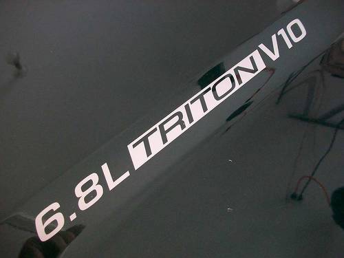 6.8L Triton V10 (par) Calcomanías de capó emblema Ford F250 F350 SD Excursion