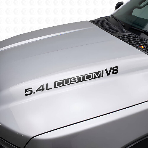 Vinilos adhesivos personalizados para capó V8 5.4L para Musclecar F250/350 Expedition