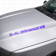 Vinilos adhesivos personalizados para capó V8 5.4L para Musclecar F250/350 Expedition_2