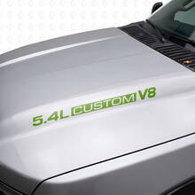Vinilos adhesivos personalizados para capó V8 5.4L para Musclecar F250/350 Expedition_3