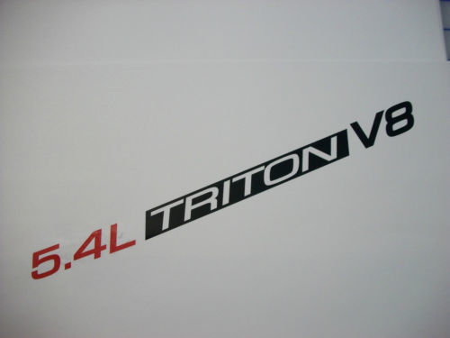 5.4L Triton V8 (par) Calcomanías de capó emblema Ford F150 F250 F350 Expedition