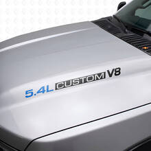 Vinilos adhesivos personalizados para capó V8 5.4L para Musclecar F250/350 Expedition_7