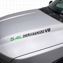 Vinilos adhesivos personalizados para capó V8 5.4L para Musclecar F250/350 Expedition_8
