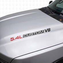 Vinilos adhesivos personalizados para capó V8 5.4L para Musclecar F250/350 Expedition_9