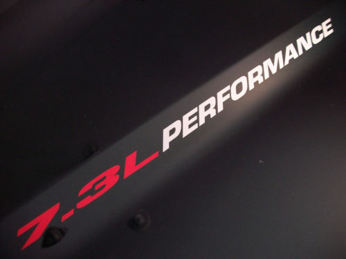 Emblema de vinilo para capó 7.3L Performance (par)
