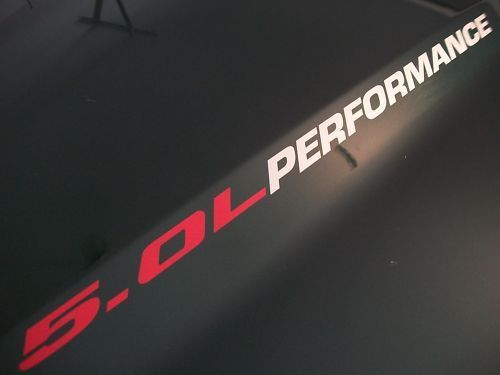 5.0L PERFORMANCE Hood vinilo calcomanías emblema 302 V8 Ford Mustang GT F150 2011 2012