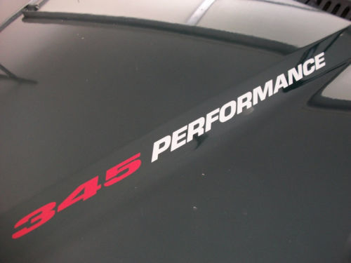 345 PERFORMANCE (par) Dodge Ram Charger Magnum Hemi calcomanías emblema V8