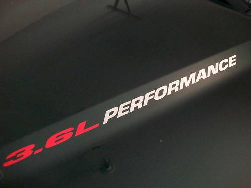 3.6L RENDIMIENTO Calcomanías para capó 2010 - 2020 Chevrolet Camaro RS V6