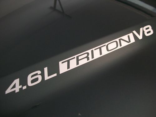 Par de Calcomanías de Vinilo para Capó V8 Triton 4.6L para camioneta Musclecar 1999-2010