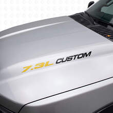 Nuevo 7.3L POWERSTROKE Hood pegatina emblema estilo calcomanía Musclecar F250 F350 Turbo Diesel
_10