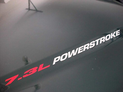 Nuevo 7.3L POWERSTROKE Hood pegatina emblema estilo calcomanía Ford F250 F350 Turbo Diesel
