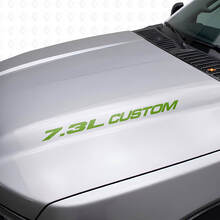 Nuevo 7.3L POWERSTROKE Hood pegatina emblema estilo calcomanía Musclecar F250 F350 Turbo Diesel
_3
