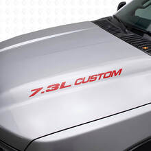 Nuevo 7.3L POWERSTROKE Hood pegatina emblema estilo calcomanía Musclecar F250 F350 Turbo Diesel
_4