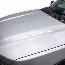 Nuevo 7.3L POWERSTROKE Hood pegatina emblema estilo calcomanía Musclecar F250 F350 Turbo Diesel
_5
