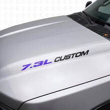 Nuevo 7.3L POWERSTROKE Hood pegatina emblema estilo calcomanía Musclecar F250 F350 Turbo Diesel
_7