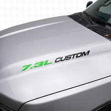 Nuevo 7.3L POWERSTROKE Hood pegatina emblema estilo calcomanía Musclecar F250 F350 Turbo Diesel
_8