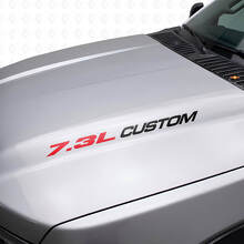 Nuevo 7.3L POWERSTROKE Hood pegatina emblema estilo calcomanía Musclecar F250 F350 Turbo Diesel
_9