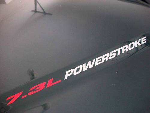 Nuevo 7.3L POWERSTROKE Hood sticker emblema estilo calcomanía Ford F250 F350 Turbo Diesel