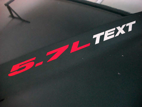 Adhesivo personalizado para capó 5.7L par para Dodge Ram, Charger, Challenger