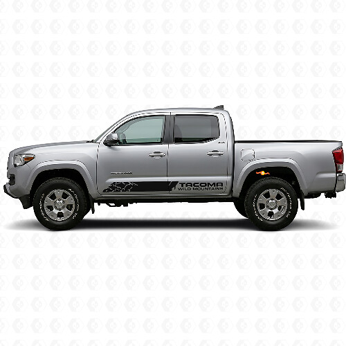 Kit de Pegatinas de Vinilo Laterales Wild Mountains para Toyota Tacoma 2016