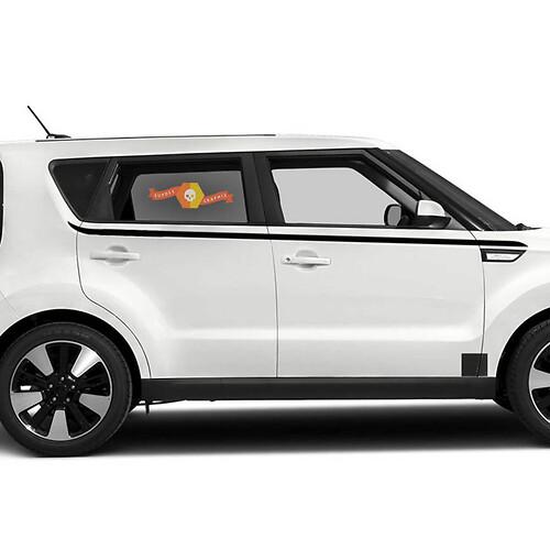 Calcomanías gráficas de rayas de Panel basculante lateral para Kia Soul 2008- 2020
