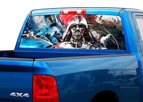 Darth vader arte ventana trasera calcomanía pegatina camioneta SUV coche