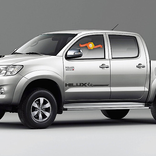 Kit de pegatinas de vinilo con franjas de contorno Mountain Side para Toyota Hilux