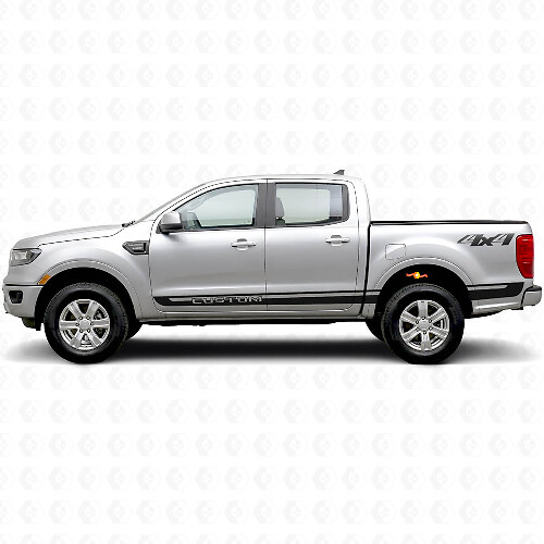 Kit de calcomanías de vinilo de franjas laterales personalizadas 4x4 para Musclecar Ranger