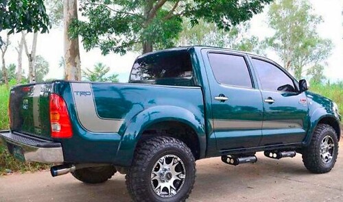 Juego de adhesivos laterales de vinilo con contorno TRD para Toyota Hilux