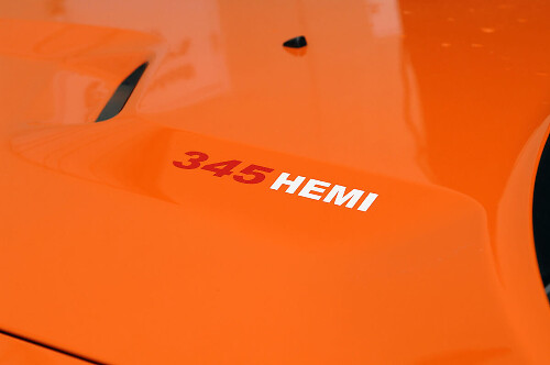 Calcomanía de vinilo 345 HEMI para Dodge Challenger Charger
