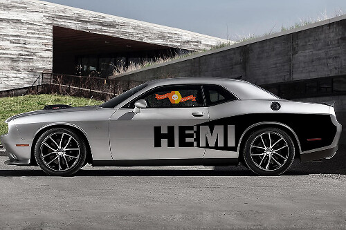 Kit de vinilos adhesivos para el lateral del cartel HEMI para Dodge Challenger 2008-2014