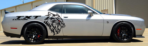 Adhesivo gráfico tribal completo más grande de vinilo para Dodge CHALLENGER 2382