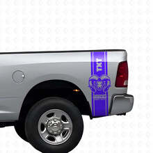 Kit de Calcomanías de Vinilo con Rayas Laterales Traseras y Capó Estilo Hemi para Dodge Ram 1500 2500_2