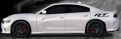 Pegatina vinilo RT Hemi bedside para Dodge Charger