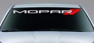 MOPAR DODGE HEMI Etiqueta engomada del parabrisas del vehículo Logo Calcomanías de vinilo Letras gráficas