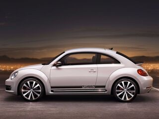 Volkswagen Beetle 2012-2016 Turbo Rocker Stripe Graphics Calcomanías