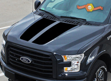 Ford F-150 2015-2016 F150 Calcomanía con franjas gráficas en el capó 4 2