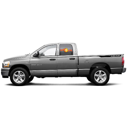 Dodge Ram 1500 Hemi Sport Graphics Calcomanía de raya lateral Pegatina