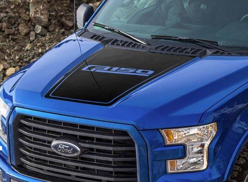 Ford F-150 2015-2016 F150 gráficos de capó calcomanía con franja lateral