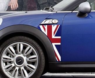 Un Panel Mini Cooper R56 Union Jack Reino Unido bandera guardabarros gráfico etiqueta adhesiva