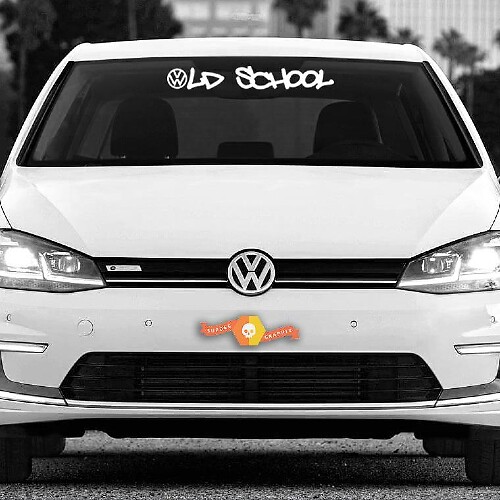 Vinilo adhesivo Old School para parabrisas de VW para Volkswagen
