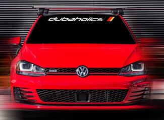 48 x4.5 Nuevo Volkswagen R GTI dubaholics Blanco Calcomanía para parabrisas personalizada
