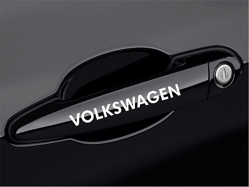 Calcomanía de vinilo para manija de puerta para Volkswagen GTI Golf Eos Jetta Passat