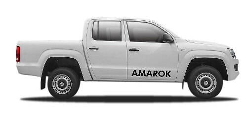 2X volkswagen AMAROK lateral vinilo cuerpo calcomanía emblema logo