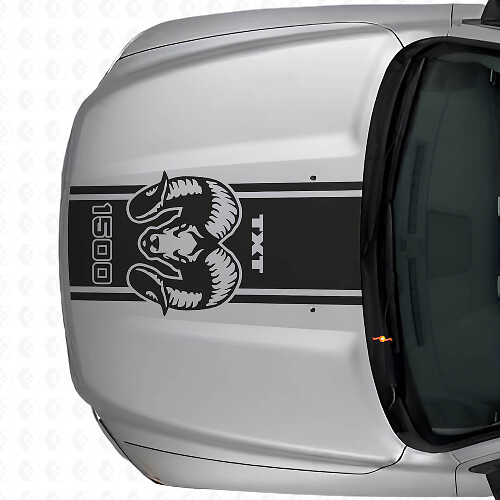 Vinilo adhesivo personalizado con franja para capó Hemi para Dodge Ram 1500 2500