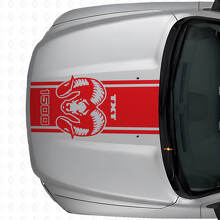 Vinilo adhesivo personalizado con franja para capó Hemi para Dodge Ram 1500 2500_4