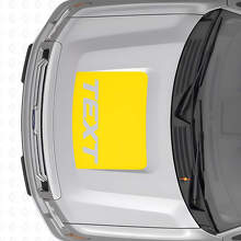 Vinilo adhesivo para capó personalizado en negro para Musclecar Truck 2009-2014_5